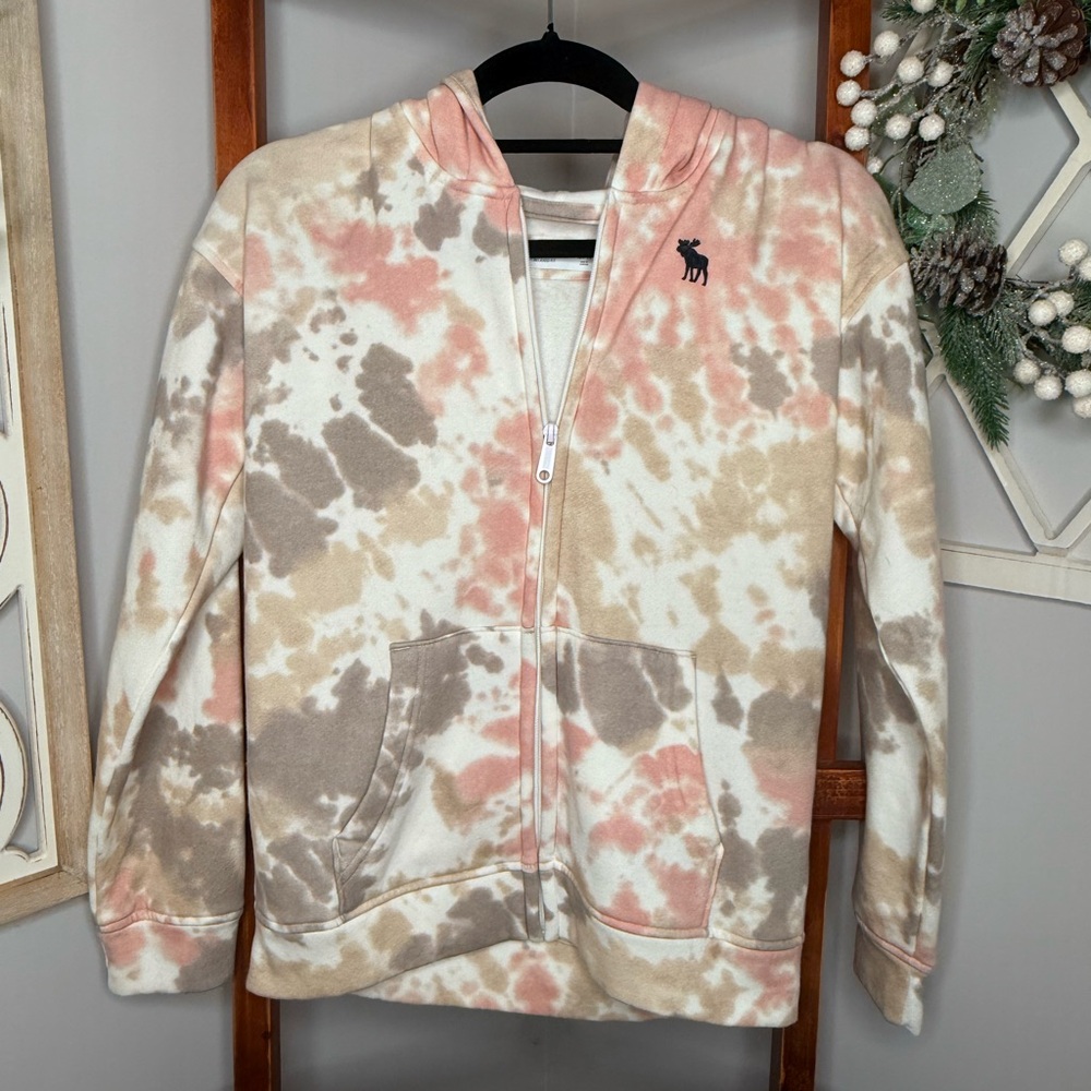 Abercrombie Kids Pink and Brown Tie-Dye Jacket - Picture 1 of 6